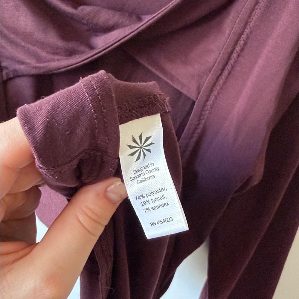 Athleta Maroon Flexlight Open Back Long Sleeve - image 6